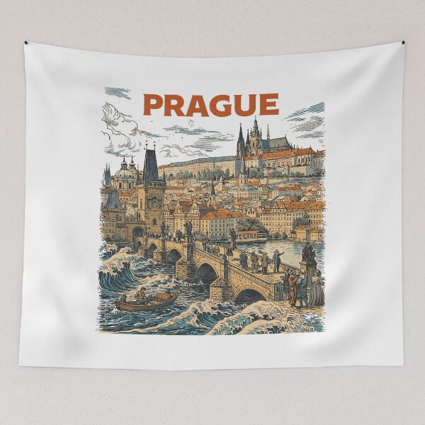 Item preview, Vintage Prague 1800 – Historic Old Town designed and sold by Pineapple-Tree.