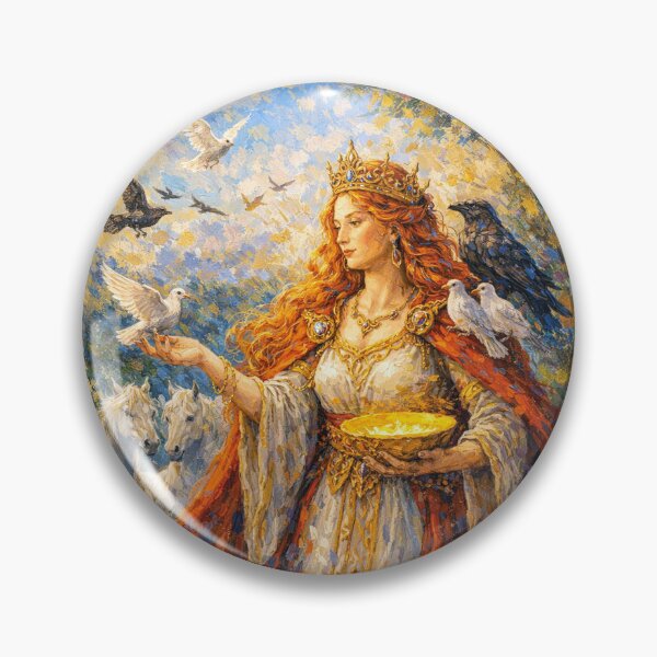 Item preview, Rhiannon Goddess of Horses Painting. designed and sold by GalleryKauffeld.