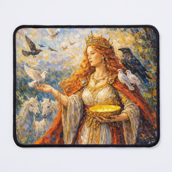 Item preview, Rhiannon Goddess of Horses Painting. designed and sold by GalleryKauffeld.