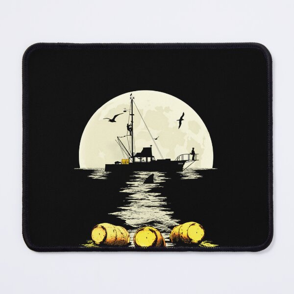 Item preview, Ocean Fishing Boat With Yellow Barrels designed and sold by khouya-khouya.