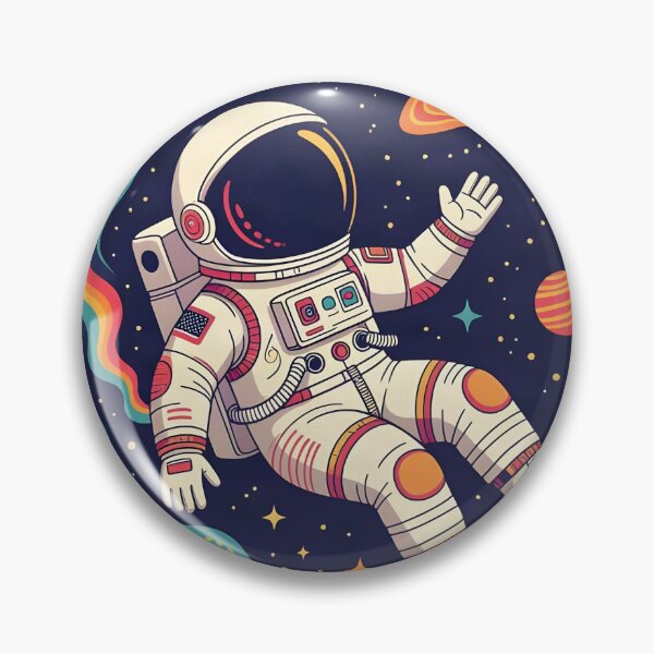 Item preview, Floating astronaut wearing a retro spacesuit designed and sold by Ponted.