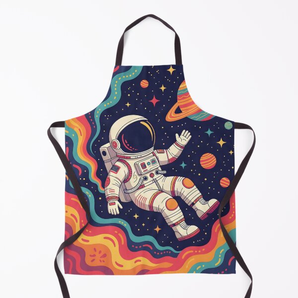 Item preview, Floating astronaut wearing a retro spacesuit designed and sold by Ponted.