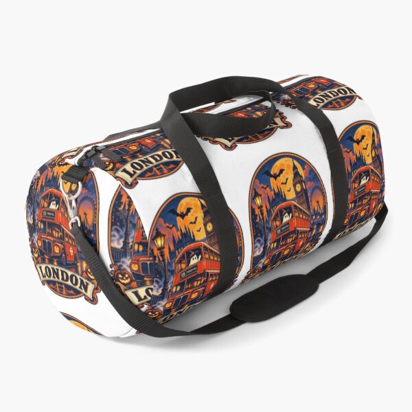 Item preview, London Halloween Shirt - Vintage Double Decker Bus Jack-O-Lantern Retro Travel Design designed and sold by Globalcitytees.