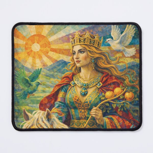 Item preview, Rhiannon Celtic Goddess Painting. designed and sold by GalleryKauffeld.
