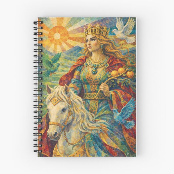 Item preview, Rhiannon Celtic Goddess Painting. designed and sold by GalleryKauffeld.