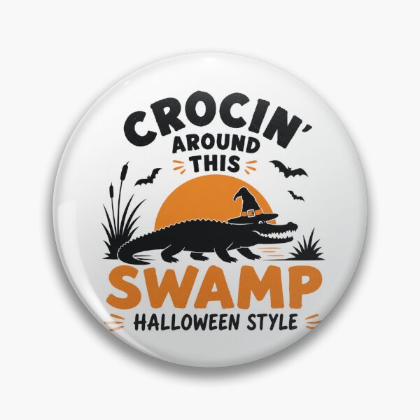 Item preview, Crocin' Around This Swamp Halloween Australia Funny Crocodile Witch Hat designed and sold by Yellowriversss.