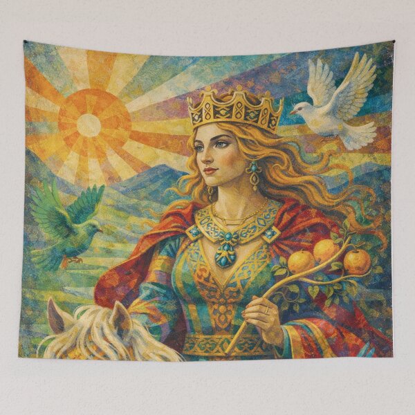 Item preview, Rhiannon Celtic Goddess Painting. designed and sold by GalleryKauffeld.