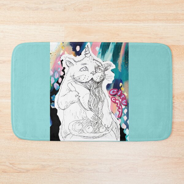 Item preview, City Cat - Cat Eating Spaghetti (Original Drawing by ACCI) designed and sold by VanyssaGraphics.