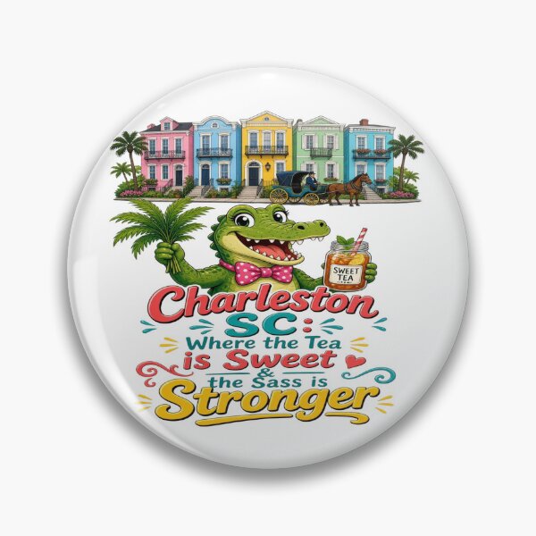 Item preview, Charleston SC Sweet Tea Alligator Southern Charm T-Shirt designed and sold by Sushikidsntod.