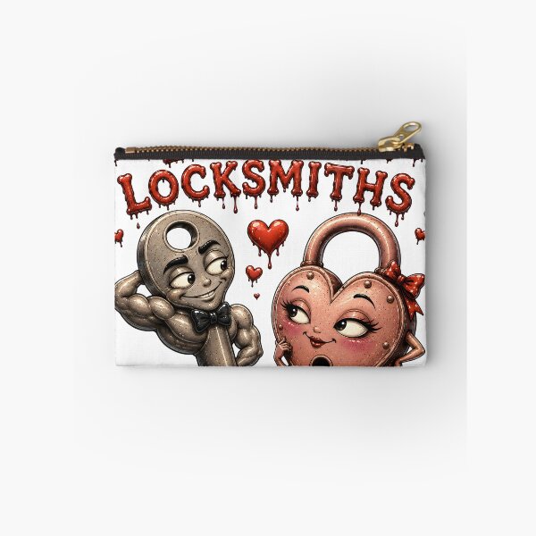 Item preview, Love Laughs at Locksmiths - Funny Key Lock Couple Creepy Cute Romance Art designed and sold by HorrorWorldWeb.