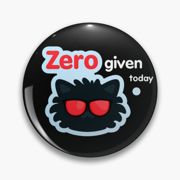 Item preview, Zero Given Today Black Cat With Red Sunglasses Funny Sarcastic Attitude Sticker Design designed and sold by KanDa-Shop.