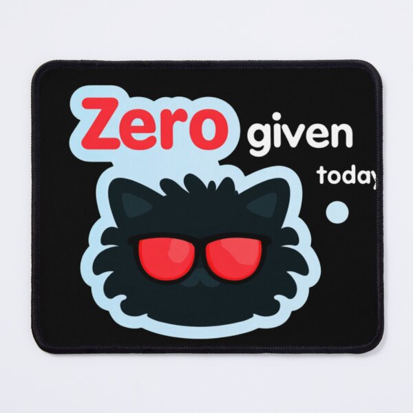 Item preview, Zero Given Today Black Cat With Red Sunglasses Funny Sarcastic Attitude Sticker Design designed and sold by KanDa-Shop.
