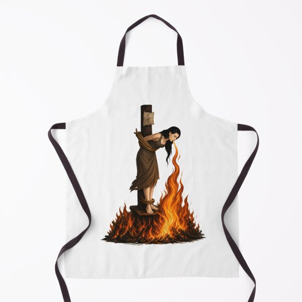 Item preview, Witch Lighting Cigarette While Burning At The Stake designed and sold by Gerhard-VIN.