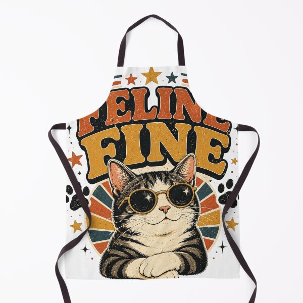 Artikelvorschau, Katzen-Design im Vintage-Retro-Stil entworfen und verkauft von RobertArt08.