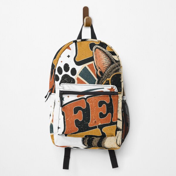 Item preview,  Feline Fine Funny Cat Vintage Retro Design designed and sold by RobertArt08.