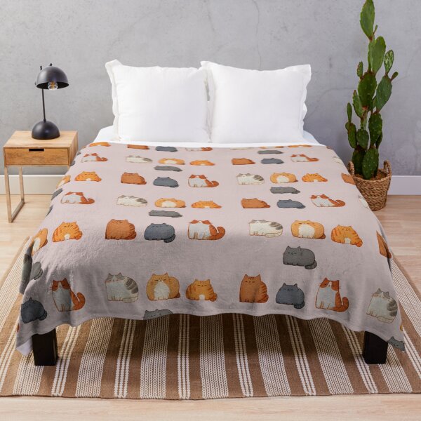 Item preview, Chubby Watercolor Cats – Cute Sleepy Cat Collection designed and sold by KAM-KAM-STORE.