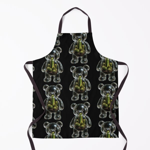 Item preview, Glass Bear Cactus Figurine Graphic Art designed and sold by Bhinfy.