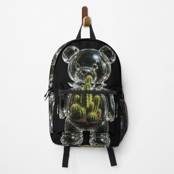 Item preview, Glass Bear Cactus Figurine Graphic Art designed and sold by Bhinfy.
