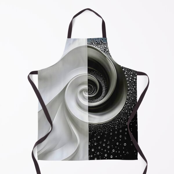 Item preview, Monochrome Spiral Contrast in Black and Silver designed and sold by Vicky Brago-Mitchell®.