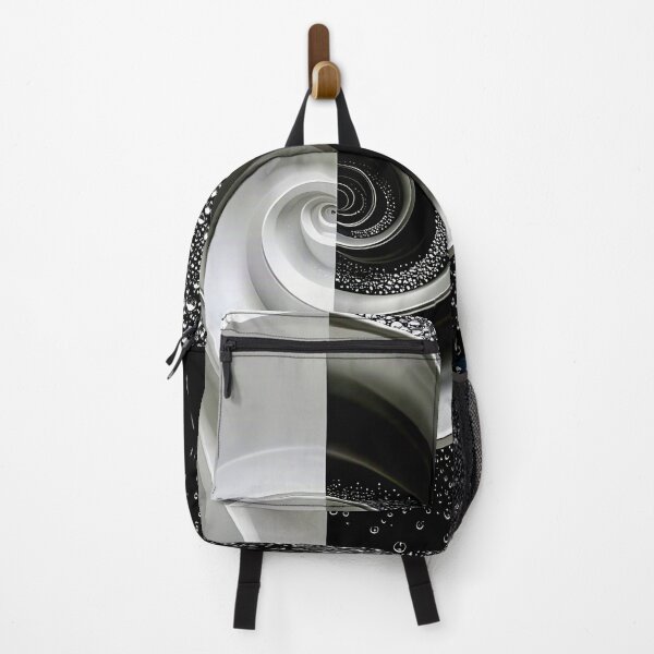Item preview, Monochrome Spiral Contrast in Black and Silver designed and sold by Vicky Brago-Mitchell®.