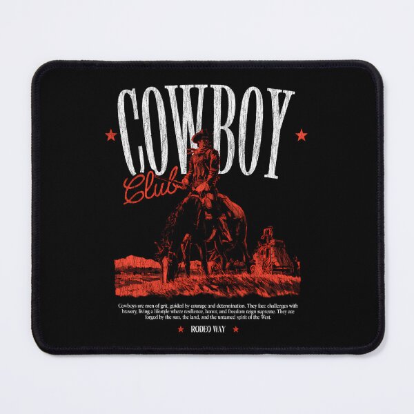 Item preview, Horseman Riding In Red Western Landscape designed and sold by FayeMarks.