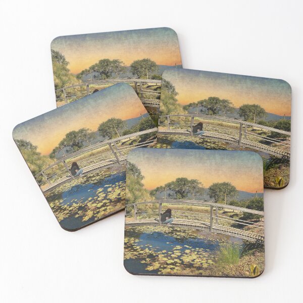 Item preview, TRANQUIL SCENE OF WALKING BRIDGE DONE IN MODERN PICTORIALISM STYLE designed and sold by Barbara Jean Photo Art And Design.