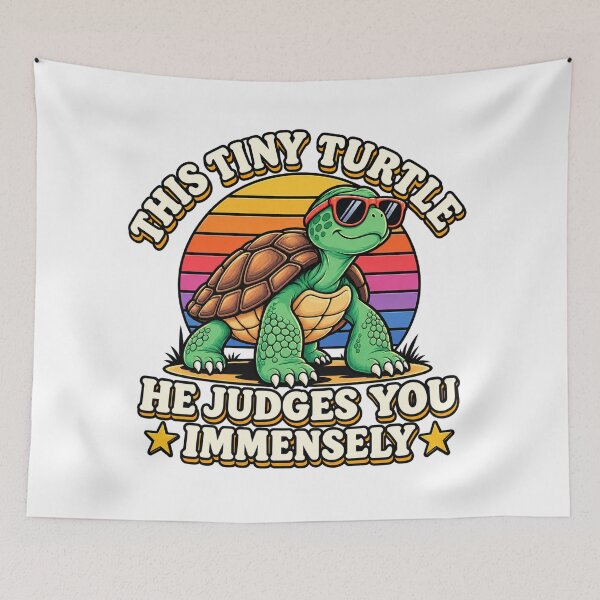 Item preview, this tiny turtle he judges you immensely designed and sold by KlingIssacs.