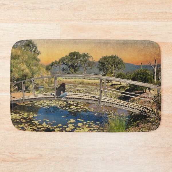 Item preview, TRANQUIL SCENE OF WALKING BRIDGE DONE IN MODERN PICTORIALISM STYLE designed and sold by Barbara Jean Photo Art And Design.