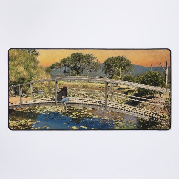 Item preview, TRANQUIL SCENE OF WALKING BRIDGE DONE IN MODERN PICTORIALISM STYLE designed and sold by Barbara Jean Photo Art And Design.