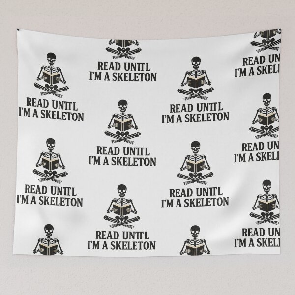 Item preview, Read Until I'm A Skeleton Funny Reading Quote Skeleton Bookworm Booktok Aesthetic designed and sold by raedattia.