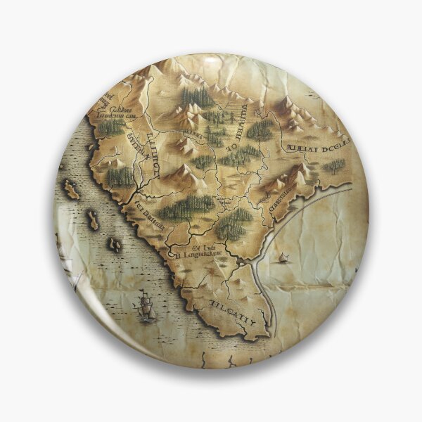 Item preview, Vintage Fantasy Treasure Map - Pirate RPG & Dark Academia Aesthetic designed and sold by By Nayla.