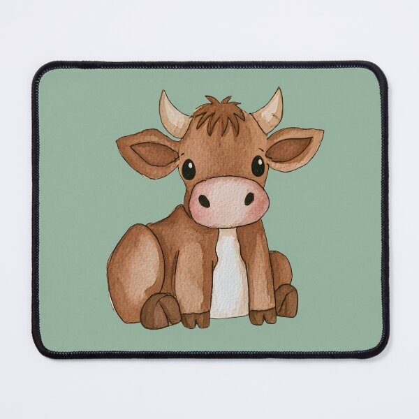 Item preview, Cute Watercolor Cow – Adorable Farm Animal designed and sold by KAM-KAM-STORE.