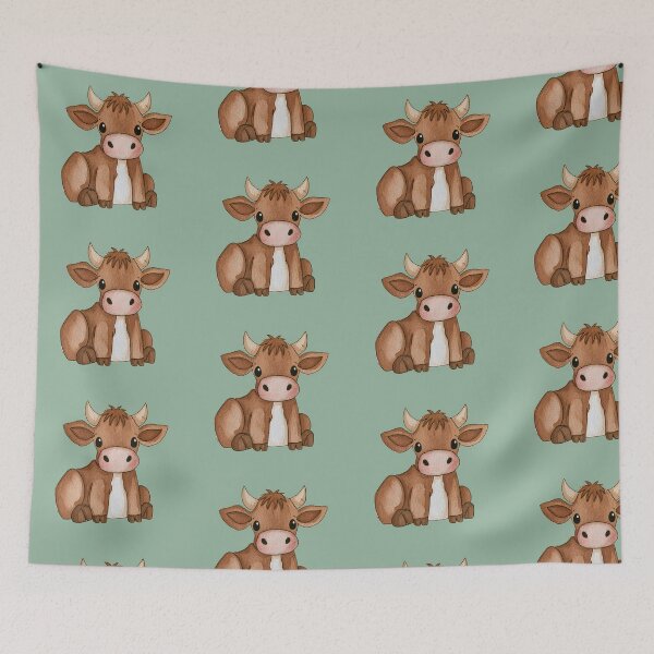 Item preview, Cute Watercolor Cow – Adorable Farm Animal designed and sold by KAM-KAM-STORE.