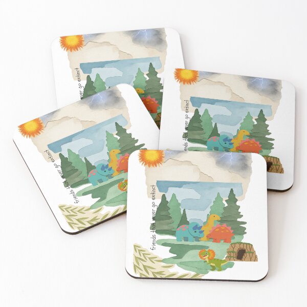 Item preview, Friends That Never Go Extinct Cute Dinosaur Art designed and sold by NourArtCorner.