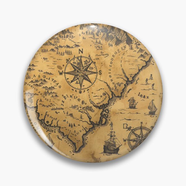 Item preview, Copy of Vintage Fantasy Treasure Map - Pirate RPG & Dark Academia Aesthetic designed and sold by By Nayla.