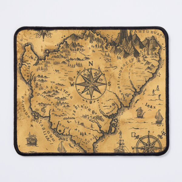 Item preview, Copy of Vintage Fantasy Treasure Map - Pirate RPG & Dark Academia Aesthetic designed and sold by By Nayla.