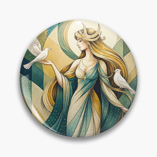 Item preview, Rhiannon Goddess of Horses illustration. designed and sold by GalleryKauffeld.