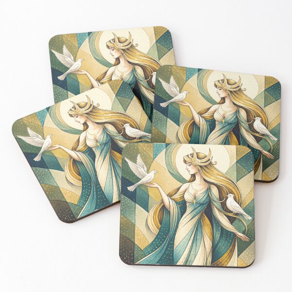Item preview,  Rhiannon Goddess of Horses illustration. designed and sold by GalleryKauffeld.