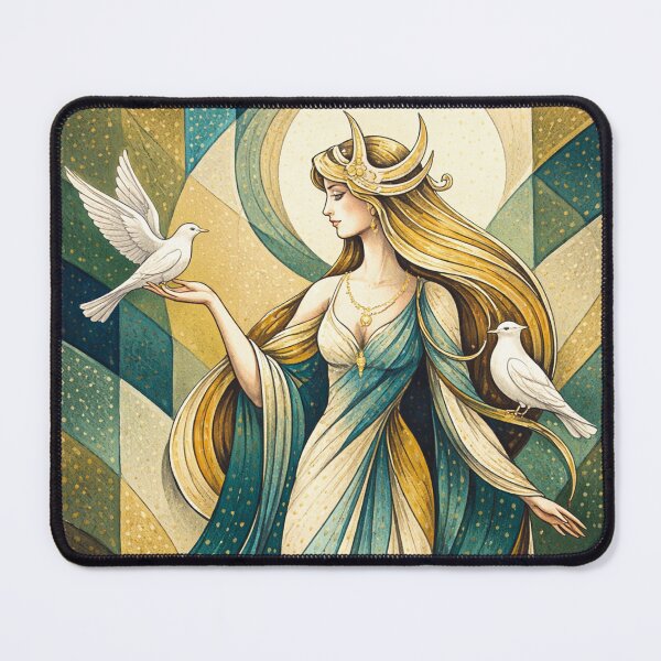 Item preview,  Rhiannon Goddess of Horses illustration. designed and sold by GalleryKauffeld.