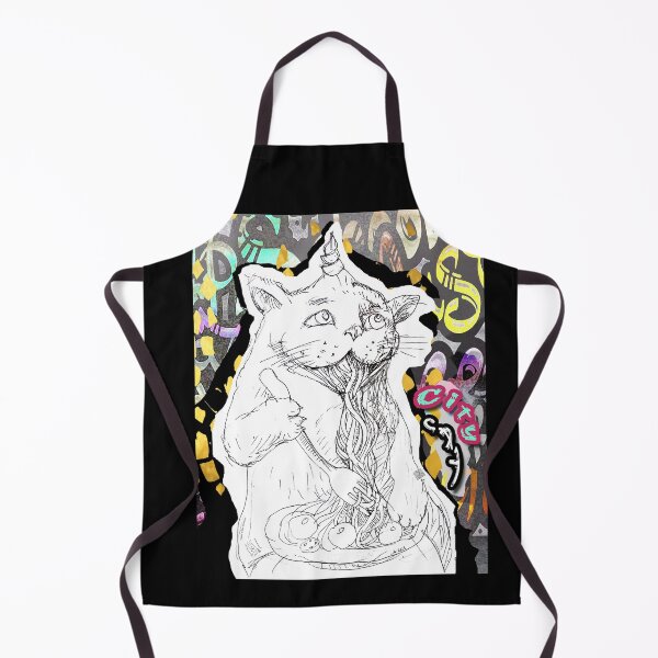 Item preview, City Cat - Cat Eating Spaghetti (Original Drawing by ACCI) designed and sold by VanyssaGraphics.