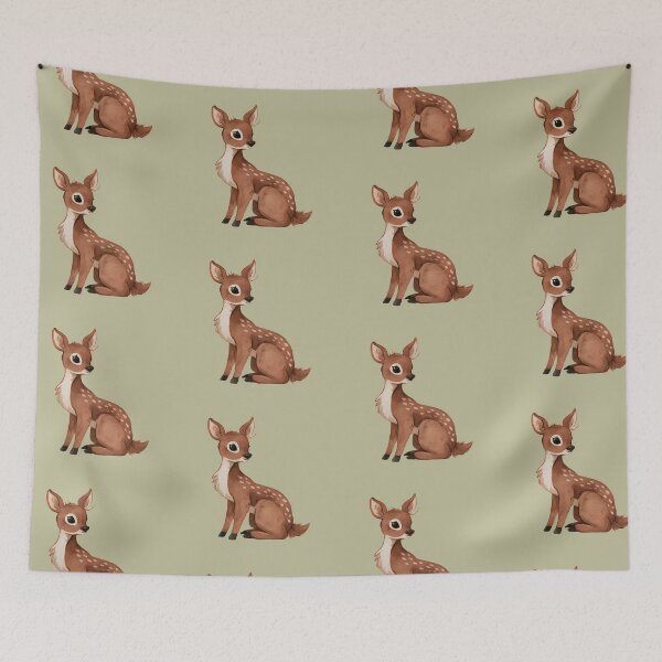 Item preview, Cute Watercolor Deer – Sweet Woodland Fawn designed and sold by KAM-KAM-STORE.