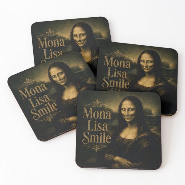 Item preview, La sonrisa de la Mona Lisa - Lámina de arte clásico de terror designed and sold by HorrorWorldWeb.