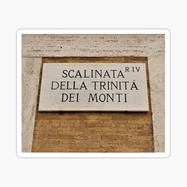 The Spanish Steps.......................Rome Sticker