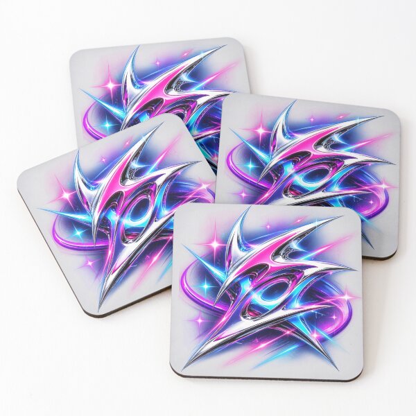 Item preview, It’s done—the site now features a bold, neon Y2K streetwear-style design, with high contrast, chrome accents, and a dynamic, abstract composition. designed and sold by BAAKSHOP.