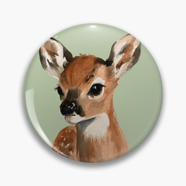 Item preview, Sweet Watercolor Fawn – Cute Woodland Deer designed and sold by KAM-KAM-STORE.