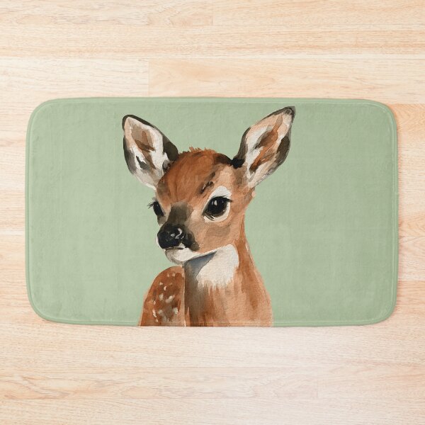 Item preview, Sweet Watercolor Fawn – Cute Woodland Deer designed and sold by KAM-KAM-STORE.