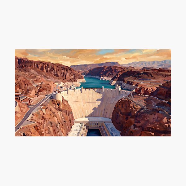 Item preview, Hoover Dam Spanning the Black Canyon designed and sold by RedPeaStudio.