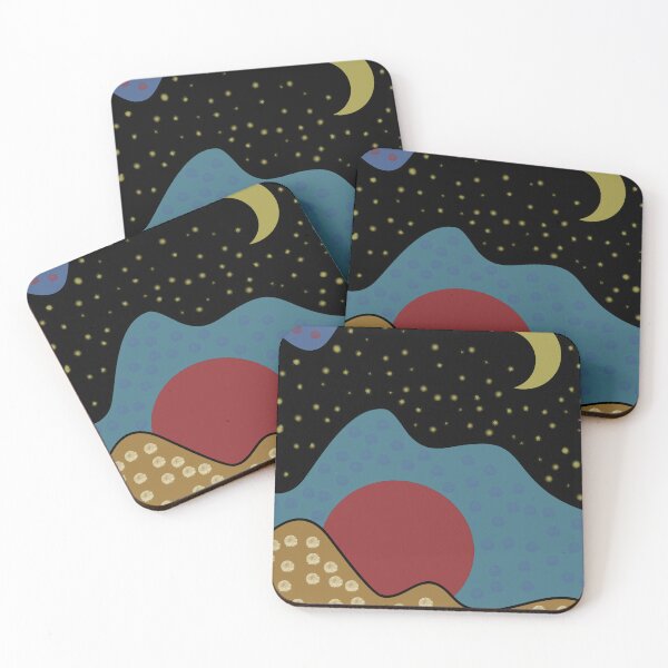 Item preview, Midnight Celestial Hills designed and sold by marisalimaarts.
