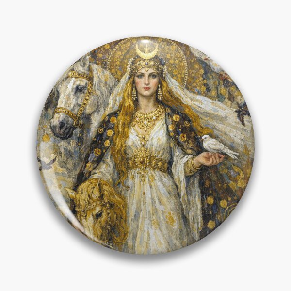 Item preview, Rhiannon Celtic Goddess of horses Painting. designed and sold by GalleryKauffeld.