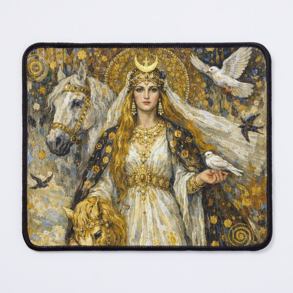 Item preview, Rhiannon Celtic Goddess of horses Painting. designed and sold by GalleryKauffeld.